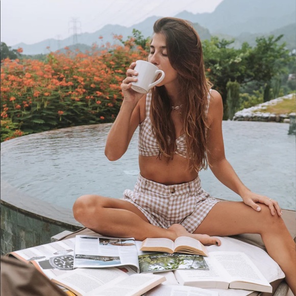 NWT GHANDA Oxford Shorts - Picture 2 of 6